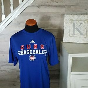 Men's XL Cubs Baseball Blue Athletic Dri Fit Shirt